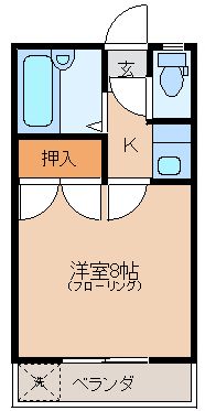 1K(光ネット無料♪) 清武町 アパート エクセルメゾン